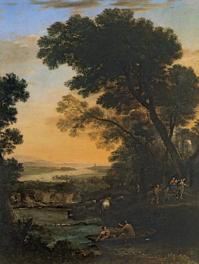 Idyllic Landscape with the Flight into Egypt by Claude Lorrain